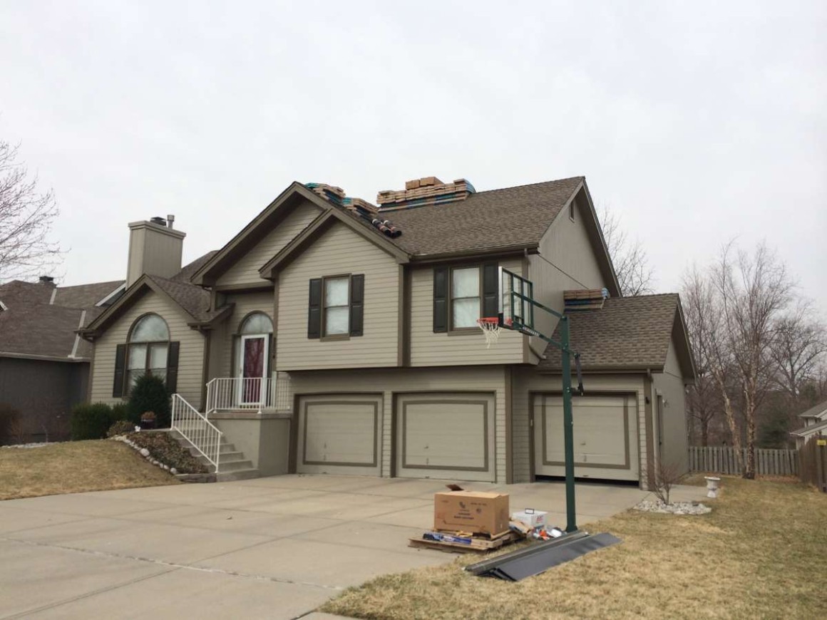 Kansas City Roofing Job Before & After