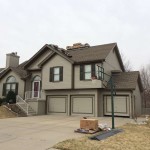 Before the re-roofing job for this Kansas City-area home